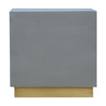 Cement Footstool with Gold Base
