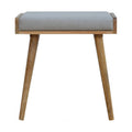 Grey Tweed Tray Style Footstool