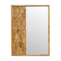 Pineapple Carved Mirror Cabinet