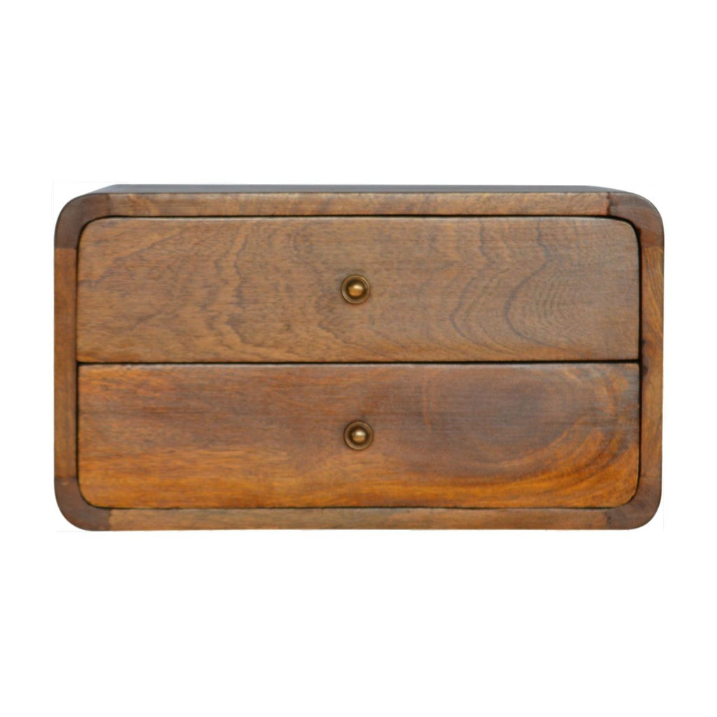 Oak-ish Wall Mounted Bedside