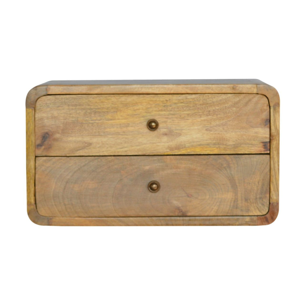 Oak-ish Wall Mounted Bedside