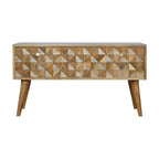 Oak-Tone Diamond Bench