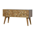 Oak-Tone Diamond Bench