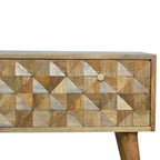 Oak-Tone Diamond Bench