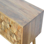 Oak-Tone Diamond Bench
