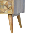 Oak-Tone Diamond Bench
