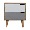 Grey Painted Cut-Out Bedside