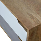 Grey Painted Cut-Out Bedside