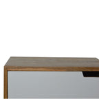 Grey Painted Cut-Out Bedside