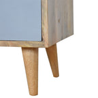 Grey Painted Cut-Out Bedside