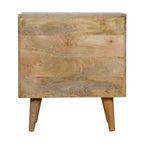 Grey Painted Cut-Out Bedside