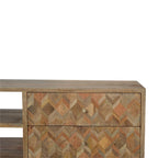 Assorted Oak-Tone Media Unit