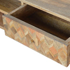 Assorted Oak-Tone Media Unit