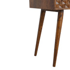 Chestnut Diamond Carve Console