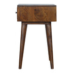 Geometric Brass Inlay Bedside