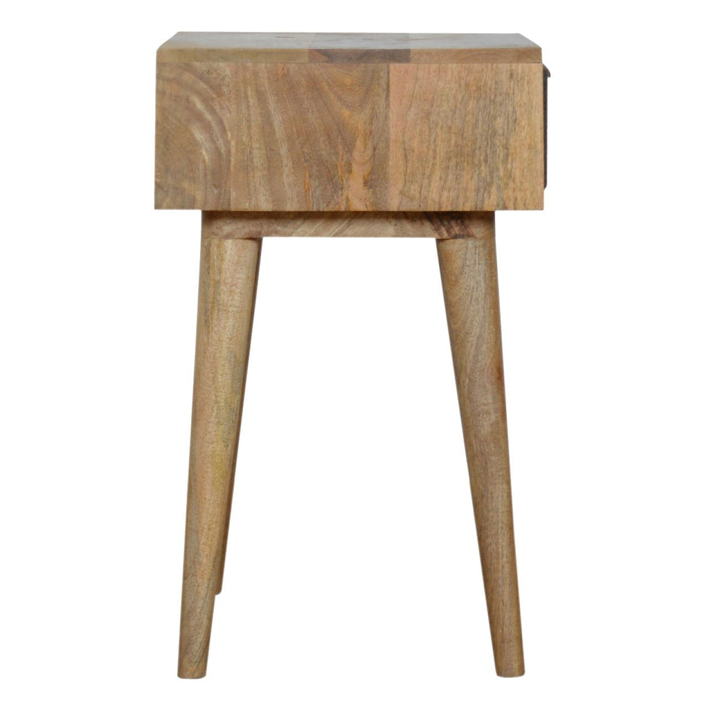 Grey Tweed Bedside