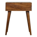 Carved Chestnut Bedside