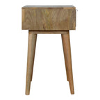 Sleek Cement Brass Inlay Bedside