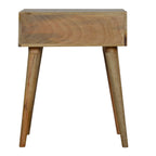 Sleek Cement Brass Inlay Bedside