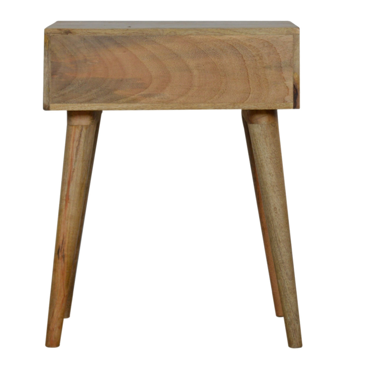Sleek Cement Brass Inlay Bedside