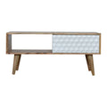 Honeycomb Carved Coffee Table