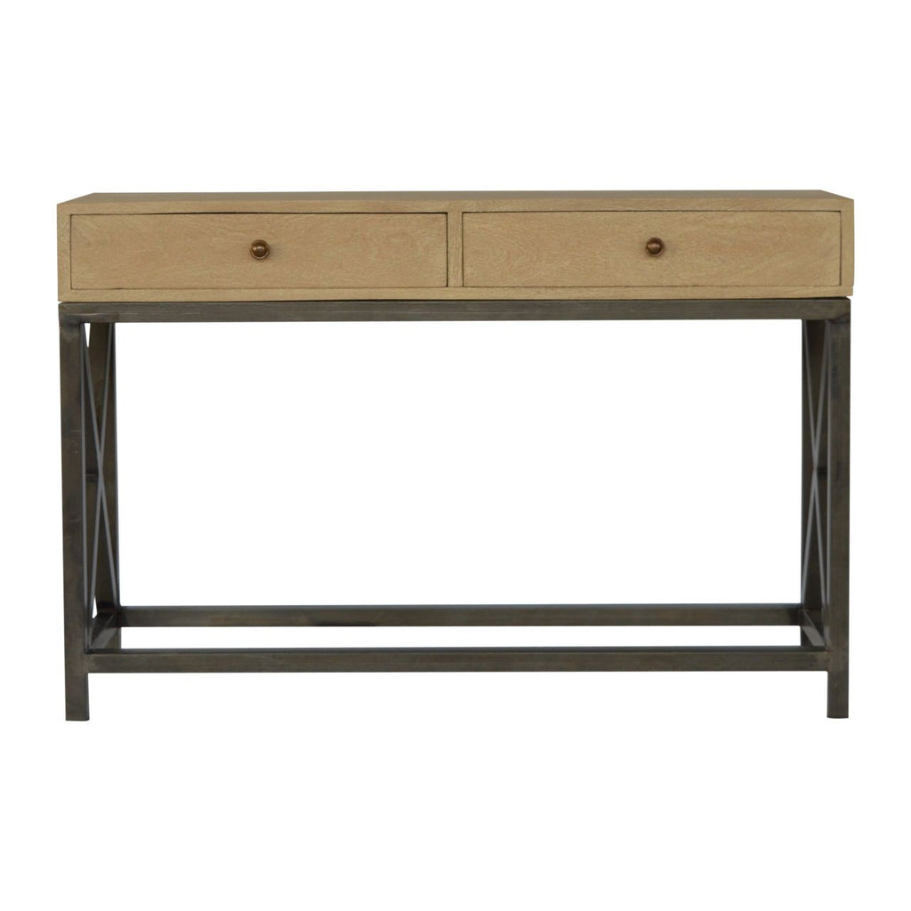 Chestnut Glass Shelf Coffee Table