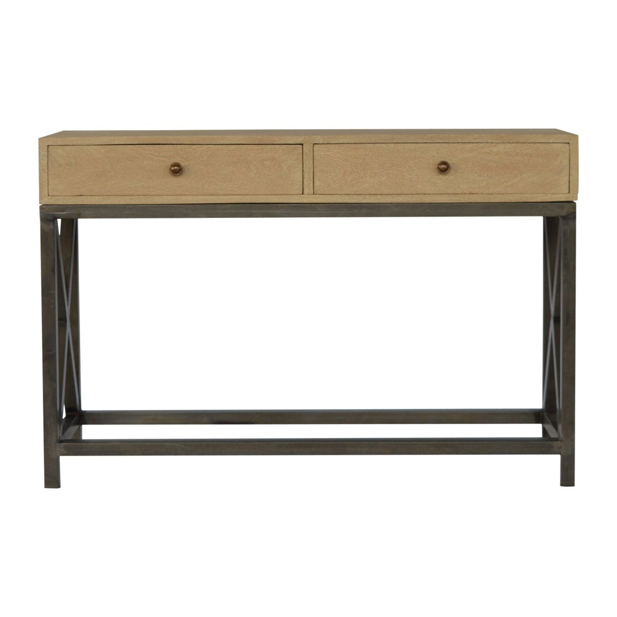 Chestnut Glass Shelf Coffee Table