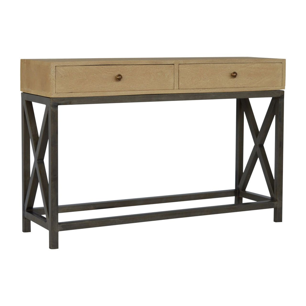Chestnut Glass Shelf Coffee Table