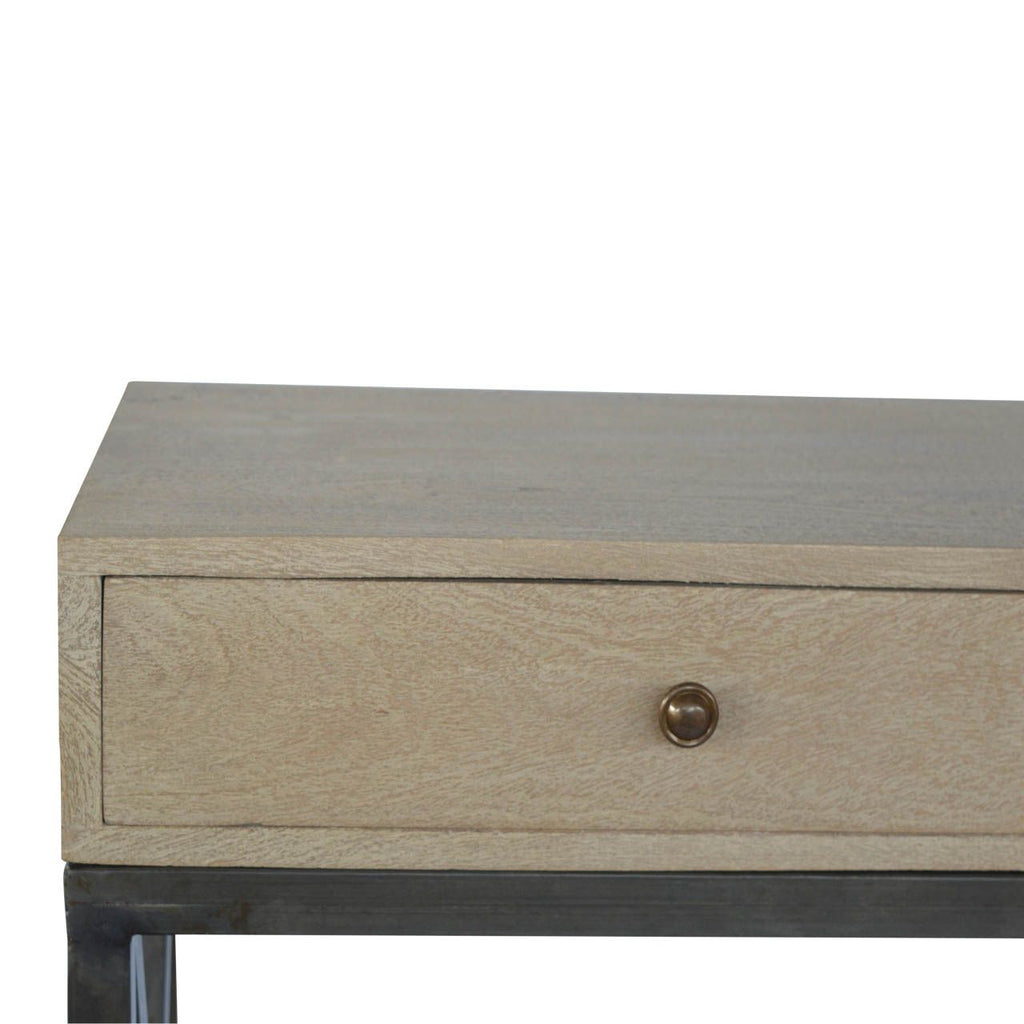 Chestnut Glass Shelf Coffee Table