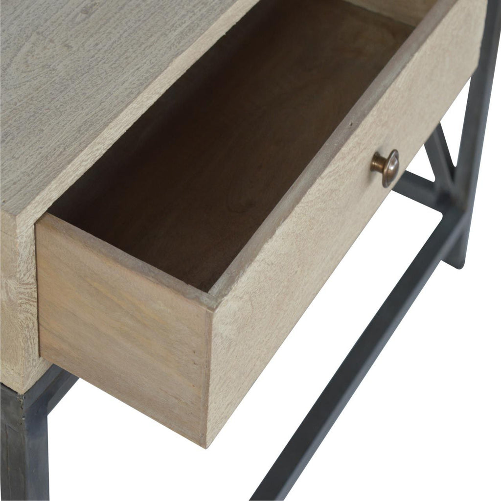 Chestnut Glass Shelf Coffee Table