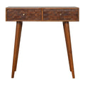 Tile Carve Chestnut Console