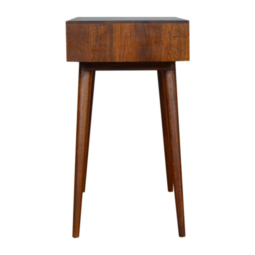Tile Carve Chestnut Console